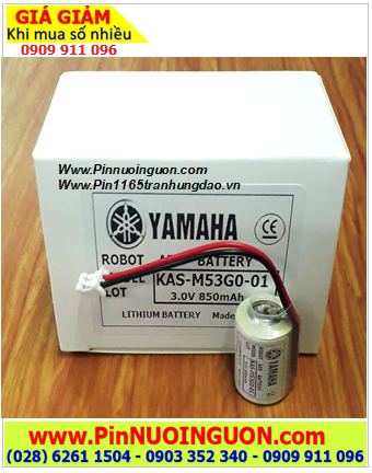 Pin Yamaha KAS-M53G0-01, Pin nuôi nguồn PLC Yamaha KAS-M53G0-01 lithium 3v chính hãng Yamaha, Xuất xứ NHẬT 